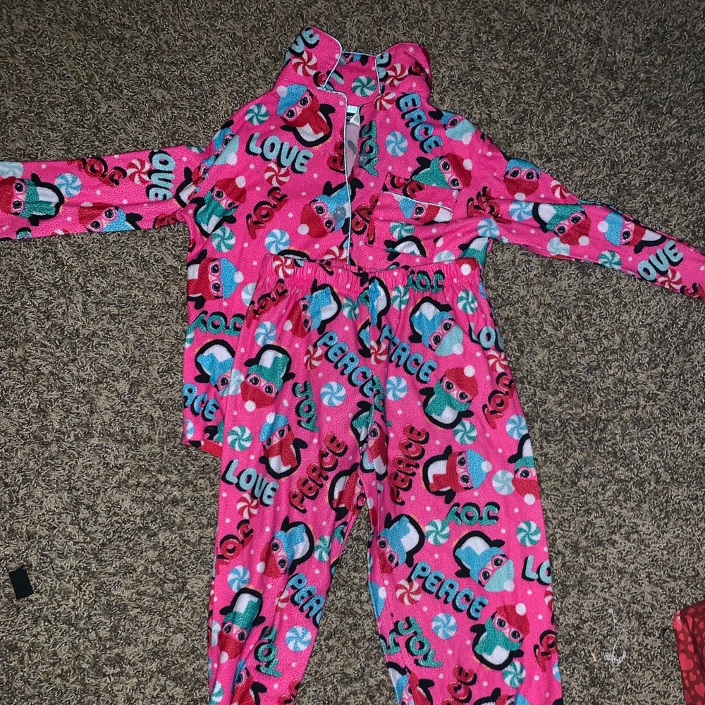 Pink penguin pjs